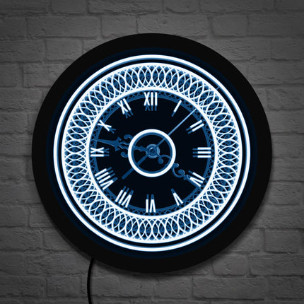 Reloj de pared LED decorativo clásico