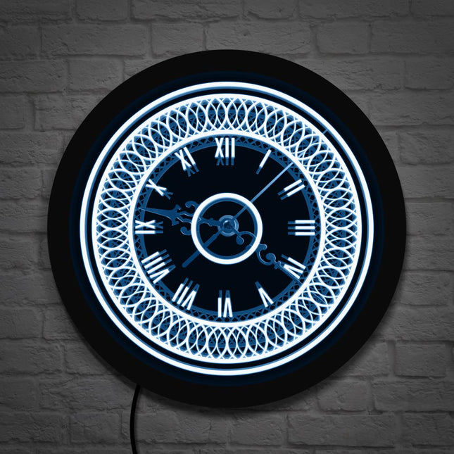 Reloj de pared LED decorativo clásico
