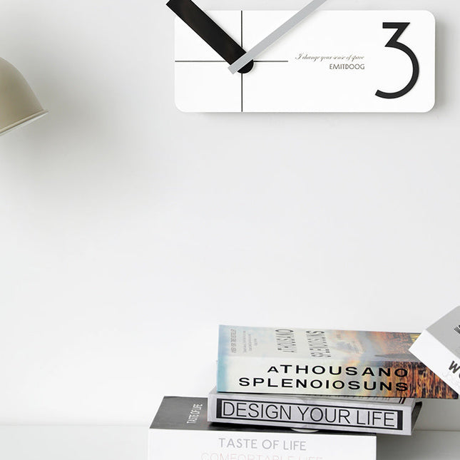 Reloj de pared rectangular diseño moderno