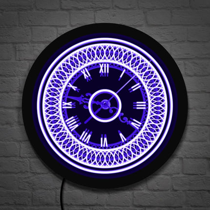 Reloj de pared LED decorativo clásico