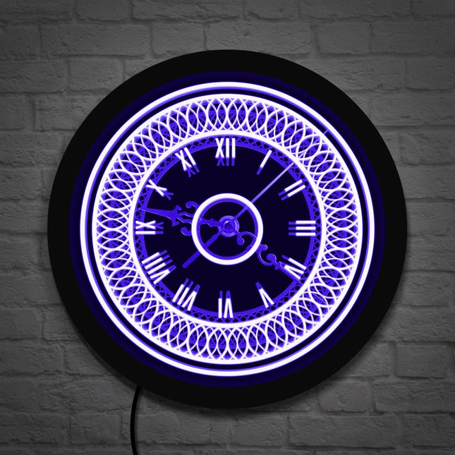 Reloj de pared LED decorativo clásico