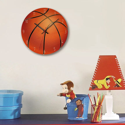 Reloj de pared madera balón fútbol