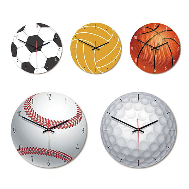 Reloj de pared con diseño voleibol