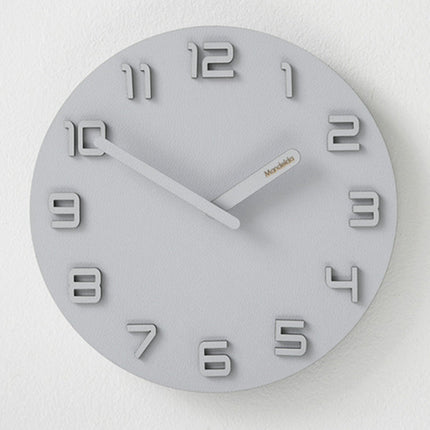 Reloj de pared madera números 3D