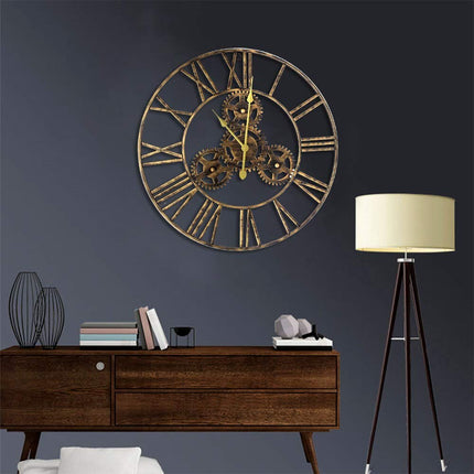 Reloj industrial grande números romanos