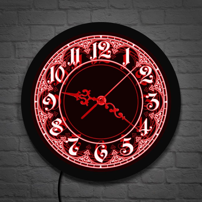 Reloj de pared LED estilo árabe ornamental