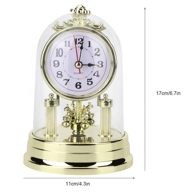 Reloj de sobremesa con cúpula cristal