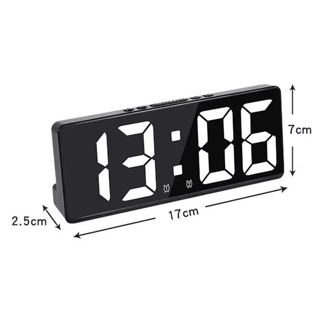 Reloj despertador digital LED de mesa