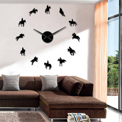 Reloj de pared 3D tema equitación