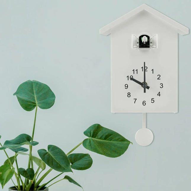 Reloj de cuco de pared moderno blanco