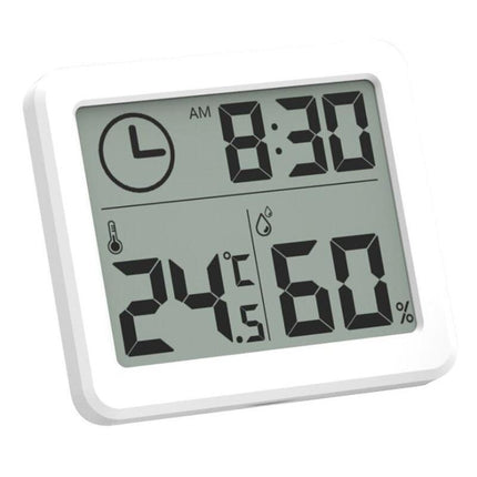 Reloj de mesa digital blanco