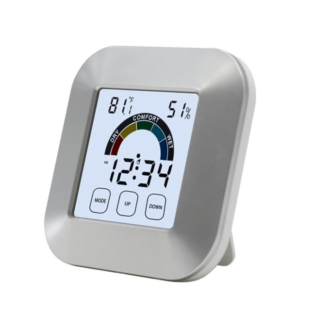 Reloj de sobremesa digital con termómetro