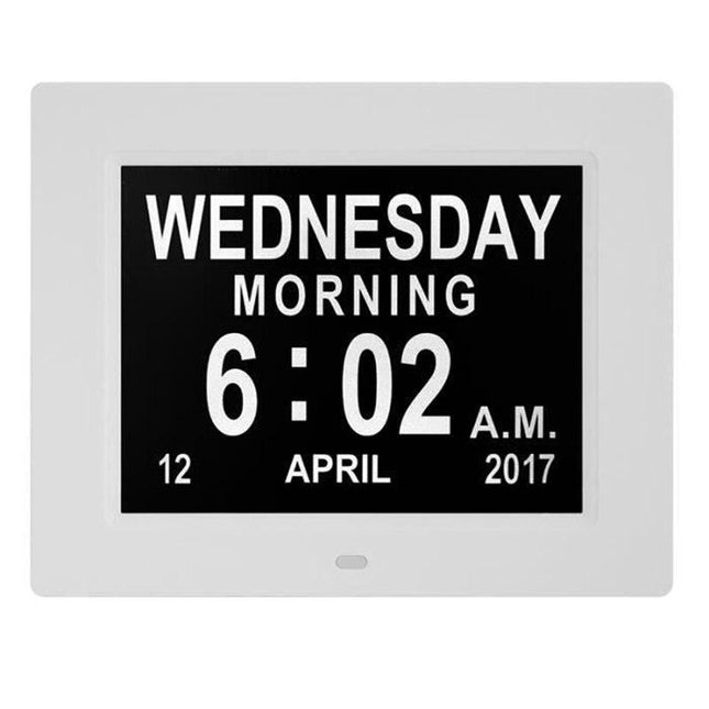 Reloj de mesa con calendario digital