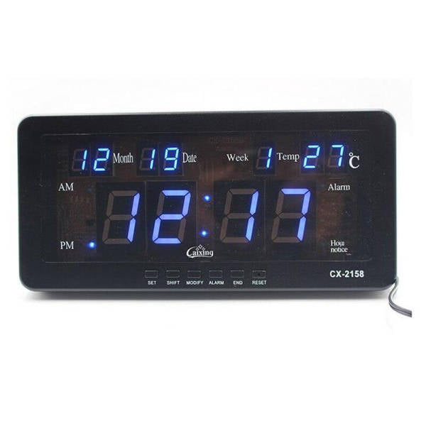 Reloj de mesa digital con calendario