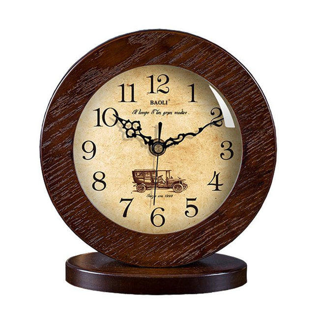 Reloj de mesa madera estilo retro
