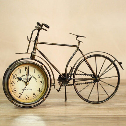 Reloj de sobremesa original bicicleta vintage