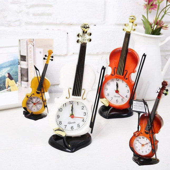 Reloj de sobremesa original forma violín