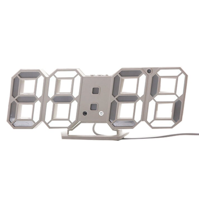Reloj de pared digital 3D con cable