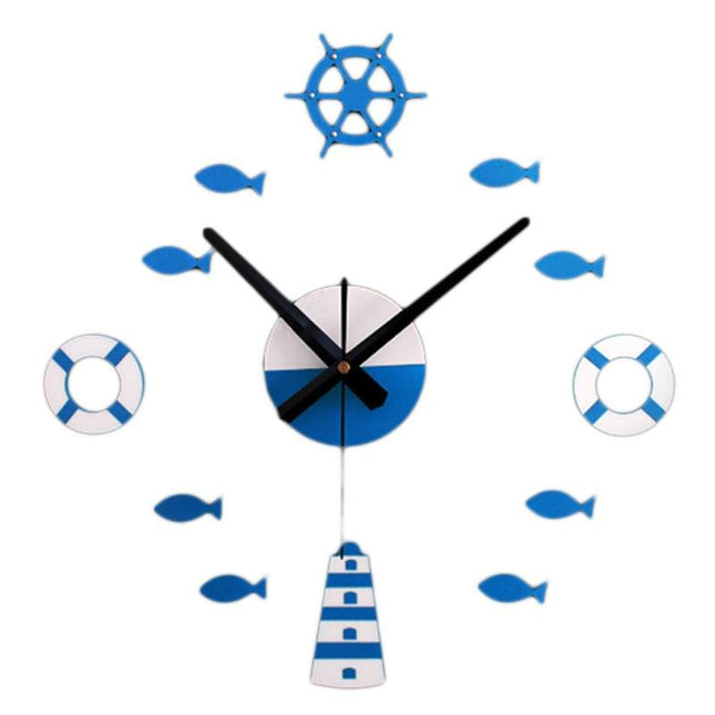 Reloj de pared DIY estilo marino
