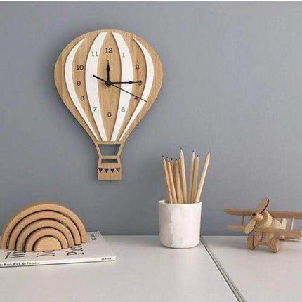 Reloj de pared infantil globo aerostático