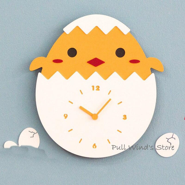 Reloj de pared infantil diseño pollito