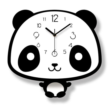 Reloj de pared moderno diseño panda
