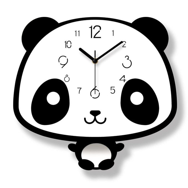 Reloj de pared moderno diseño panda