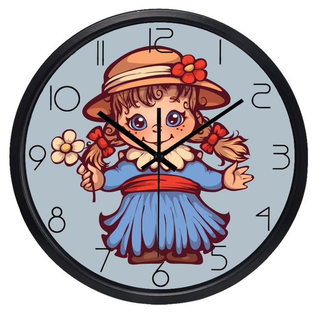 Reloj de pared infantil para niña