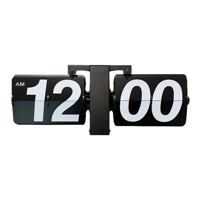 Reloj de mesa flip diseño metálico