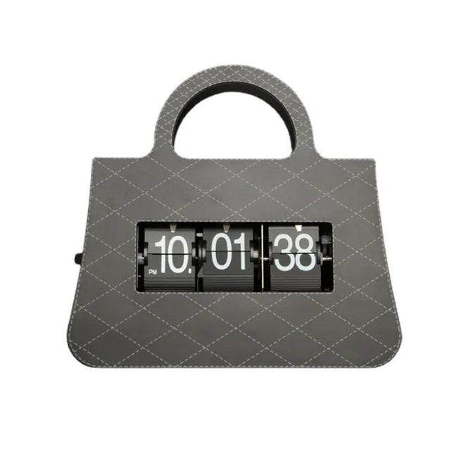 Reloj flip de mesa diseño bolso