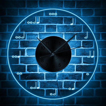 Reloj de pared luminoso tema musical