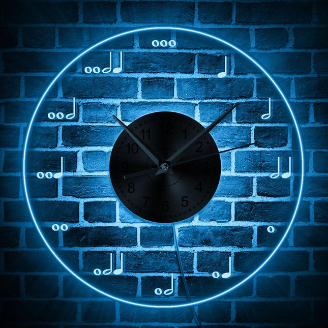 Reloj de pared luminoso tema musical