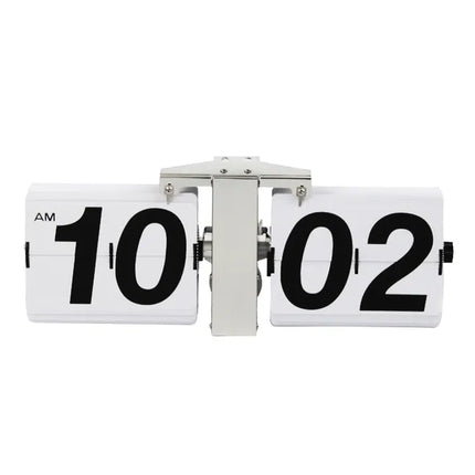 Reloj de mesa flip diseño metálico