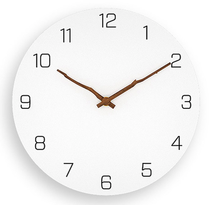 Reloj de pared blanco diseño minimalista