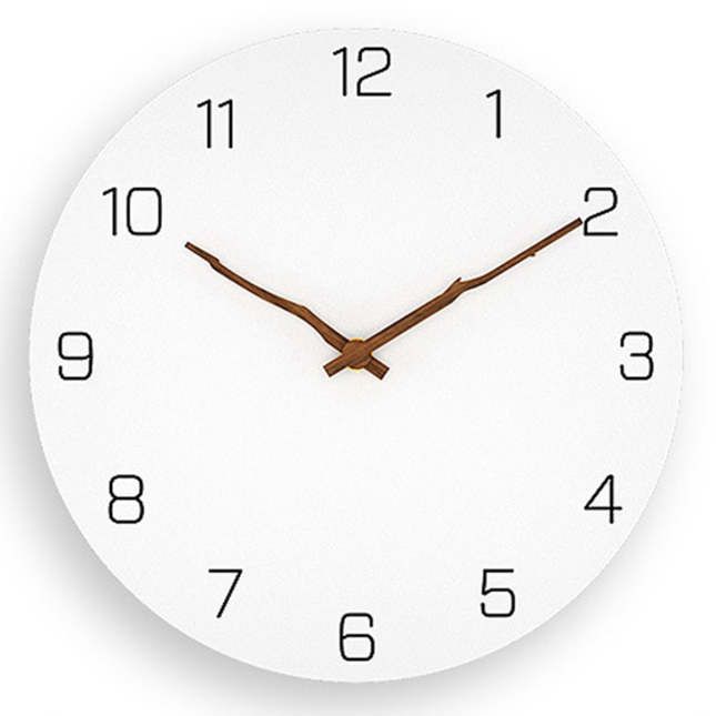 Reloj de pared blanco diseño minimalista