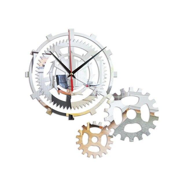 Reloj de pared diseño triple engranaje
