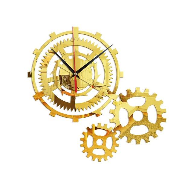 Reloj de pared diseño triple engranaje