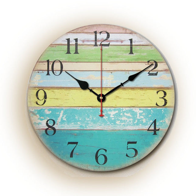 Reloj de pared redondo estilo marinero
