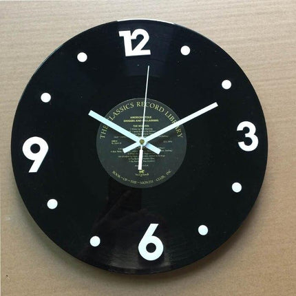 Reloj de pared diseño tocadiscos vinilo