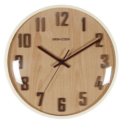 Reloj de pared madera color chocolate