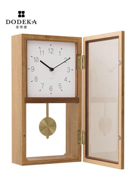 Reloj de sobremesa de madera péndulo