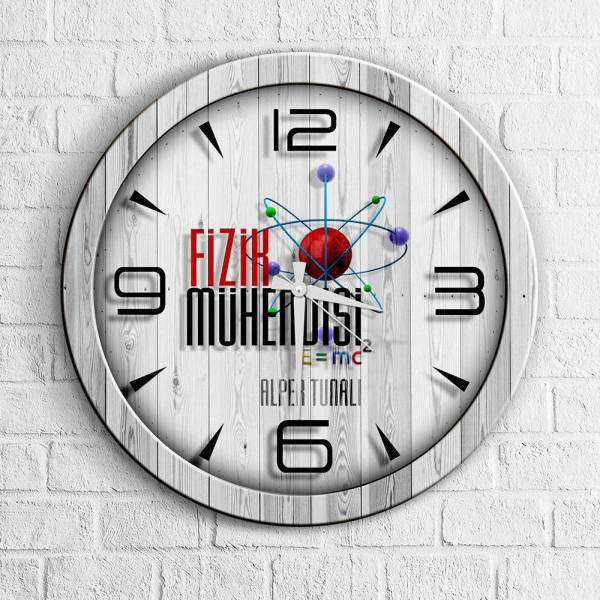 Reloj de pared temático de ciencia