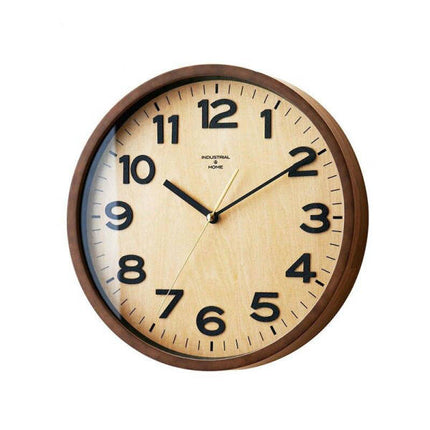 Reloj de pared antiguo madera y cristal
