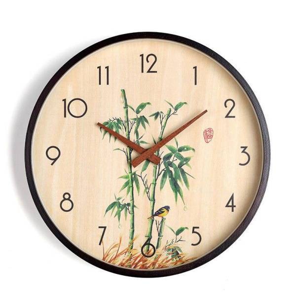 Reloj de pared madera diseño bambú