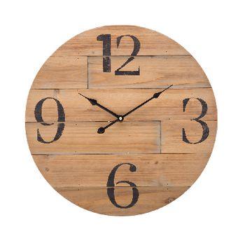 Reloj de pared rústico madera parqué