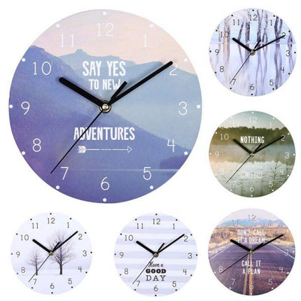 Reloj de pared con frases inspiradoras