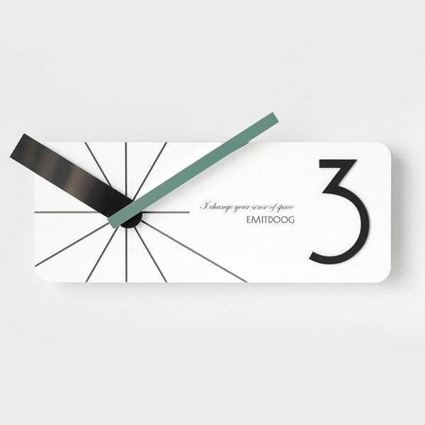 Reloj de pared rectangular diseño moderno