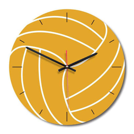 Reloj de pared con diseño voleibol