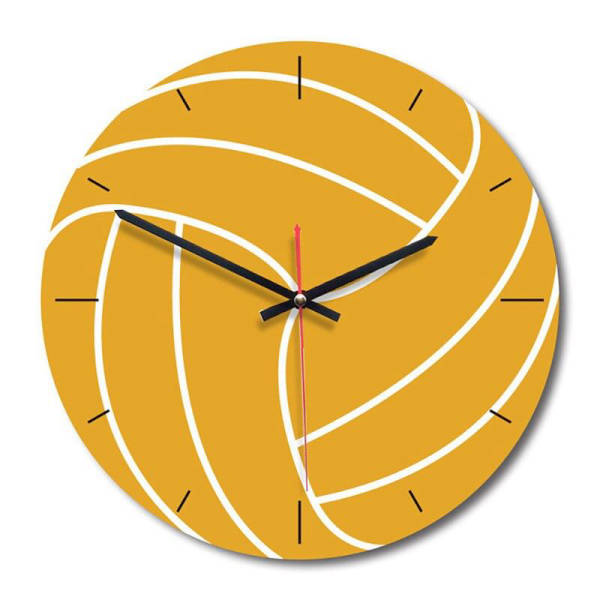 Reloj de pared con diseño voleibol