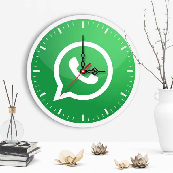 Reloj de pared con logo Whatsapp